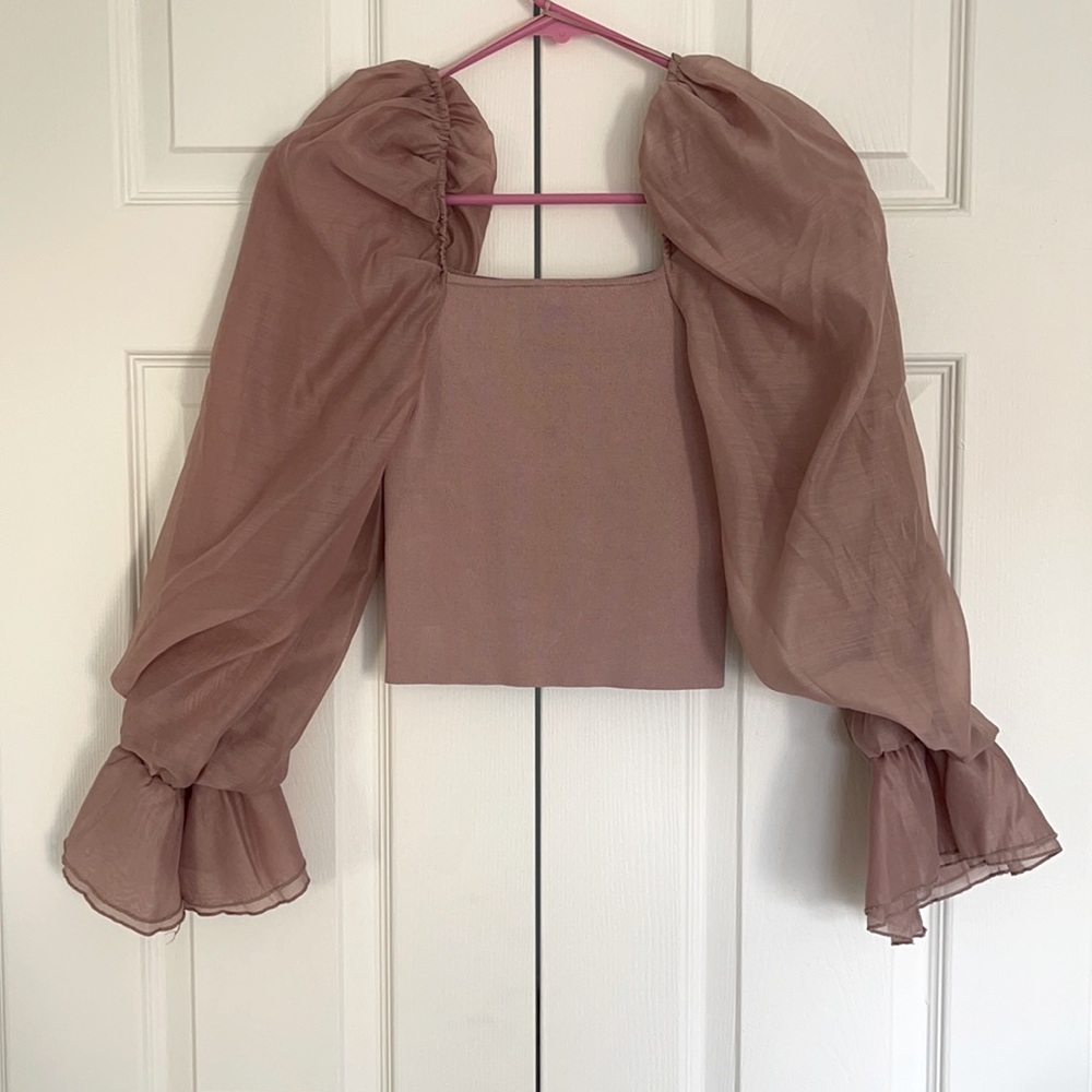 Zara puff sleeve top